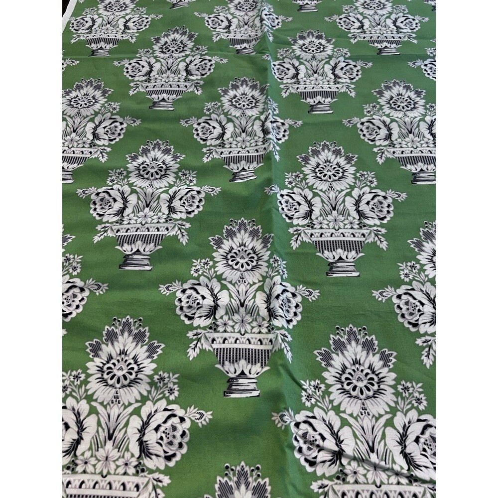 Colonial Williamsburg Fabric New governor's palace green 2014 45"x47" white